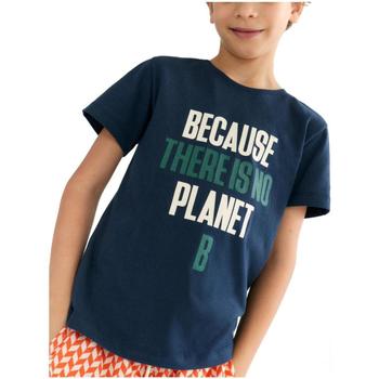vaatteet Pojat Lyhythihainen t-paita Ecoalf  Sininen