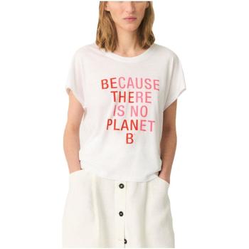 vaatteet Naiset Lyhythihainen t-paita Ecoalf  Valkoinen