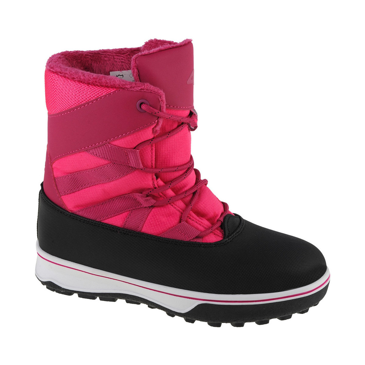 kengät Tytöt Talvisaappaat 4F Kids Snow Boots Vaaleanpunainen