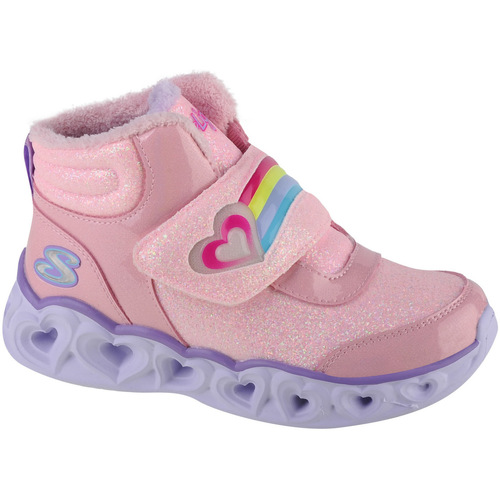 kengät Tytöt Bootsit Skechers Heart Lights - Brilliant Rainbow Vaaleanpunainen