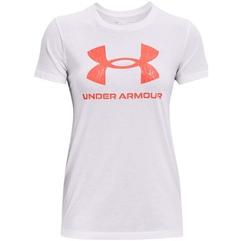 vaatteet Naiset Lyhythihainen t-paita Under Armour Sportstyle Graphic Valkoinen