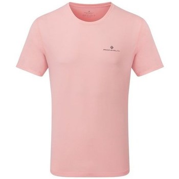 vaatteet Miehet Lyhythihainen t-paita Ronhill Core Vaaleanpunainen