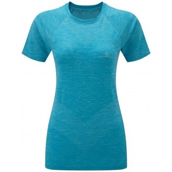 vaatteet Naiset Lyhythihainen t-paita Ronhill Infinity Spacedye SS Tee Sininen