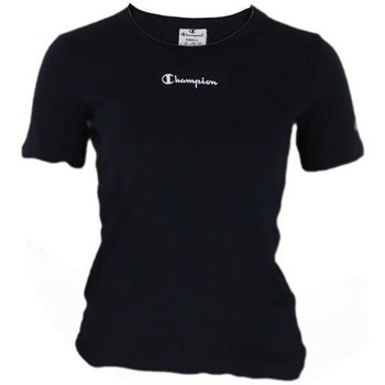 vaatteet Naiset Lyhythihainen t-paita Champion 115430BS501 Musta