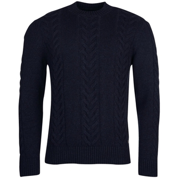 vaatteet Miehet Neulepusero Barbour Essential Pullover Cable Knit - Navy Sininen