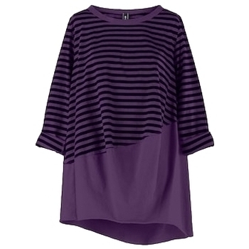 vaatteet Naiset Topit / Puserot Wendy Trendy Top 220847 - Fucsia/Black Violetti