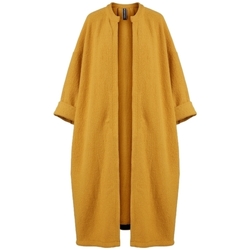 vaatteet Naiset Paksu takki Wendy Trendy Coat 110880 - Mustard Keltainen