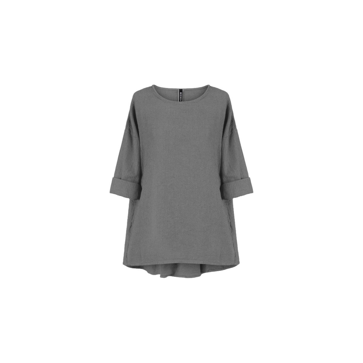 vaatteet Naiset Topit / Puserot Wendy Trendy Top 221338 - Grey Harmaa