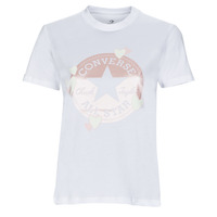 vaatteet Naiset Lyhythihainen t-paita Converse RADIATING LOVE SS SLIM GRAPHIC Valkoinen
