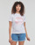 vaatteet Naiset Lyhythihainen t-paita Converse RADIATING LOVE SS SLIM GRAPHIC Valkoinen
