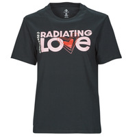 vaatteet Naiset Lyhythihainen t-paita Converse RADIATING LOVE SS CLASSIC GRAPHIC Musta