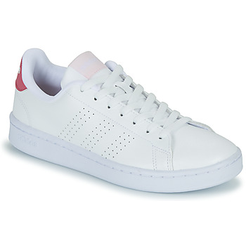 kengät Naiset Matalavartiset tennarit Adidas Sportswear ADVANTAGE Valkoinen / Vaaleanpunainen