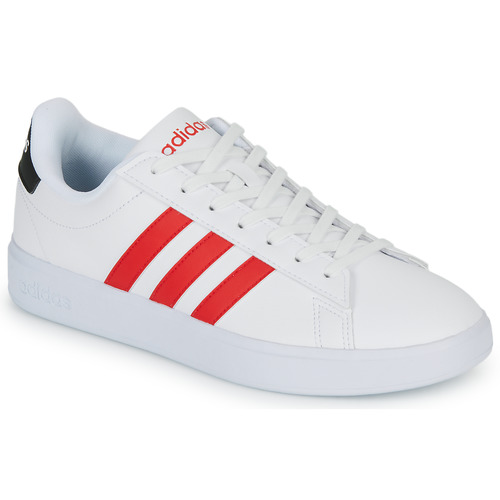 kengät Miehet Matalavartiset tennarit Adidas Sportswear GRAND COURT 2.0 Valkoinen / Punainen / Musta