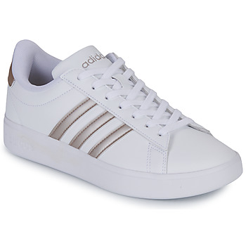 kengät Naiset Matalavartiset tennarit Adidas Sportswear GRAND COURT 2.0 Valkoinen / Hopea