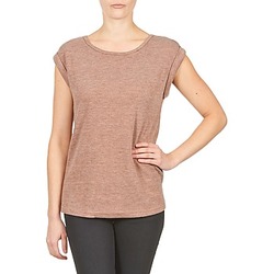 vaatteet Naiset Lyhythihainen t-paita Color Block 3203417 Vaaleanpunainen / Harmaa