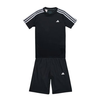 vaatteet Pojat Kokonaisuus Adidas Sportswear TR-ES 3S TSET Musta