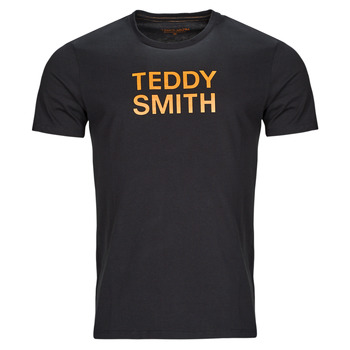 vaatteet Miehet Lyhythihainen t-paita Teddy Smith TICLASS BASIC MC Musta