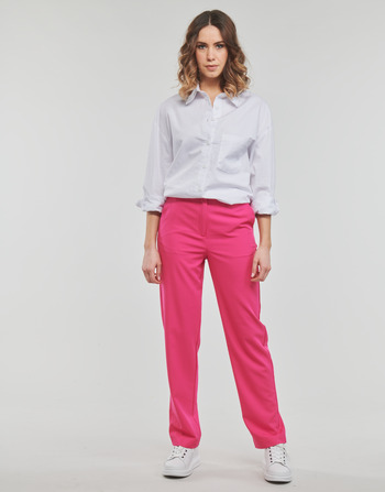 vaatteet Naiset 5-taskuiset housut Vero Moda VMZELDA H/W STRAIGHT PANT EXP NOOS Vaaleanpunainen