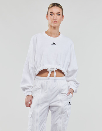vaatteet Naiset Svetari Adidas Sportswear DANCE SWT Valkoinen