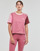 vaatteet Naiset Lyhythihainen t-paita Adidas Sportswear 3S CR TOP Viininpunainen / Vaaleanpunainen