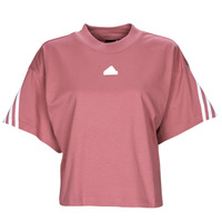 vaatteet Naiset Lyhythihainen t-paita Adidas Sportswear FI 3S TEE Viininpunainen / Clear