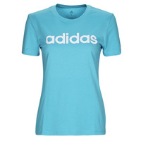 vaatteet Naiset Lyhythihainen t-paita Adidas Sportswear LIN T Sininen