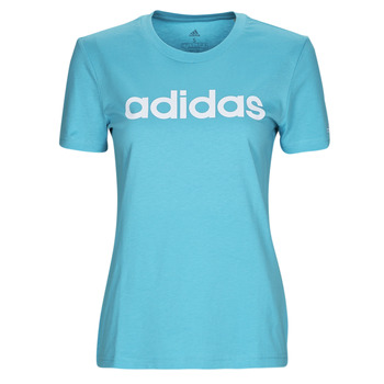 vaatteet Naiset Lyhythihainen t-paita Adidas Sportswear LIN T Sininen