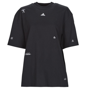 vaatteet Naiset Lyhythihainen t-paita Adidas Sportswear BLUV Q1 BF T Musta
