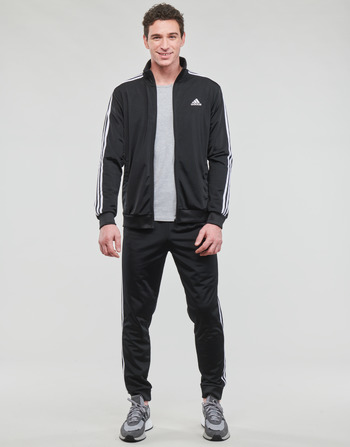 vaatteet Miehet Verryttelypuvut Adidas Sportswear 3S TR TT TS Musta