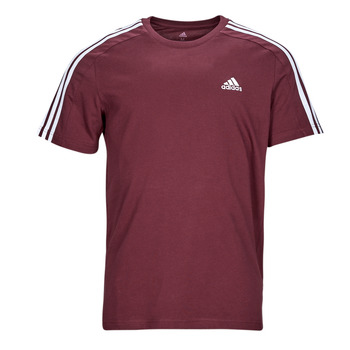 vaatteet Miehet Lyhythihainen t-paita Adidas Sportswear 3S SJ T Punainen
