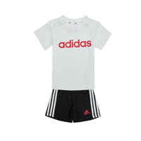 vaatteet Lapset Kokonaisuus Adidas Sportswear I LIN CO T SET Valkoinen
