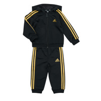 vaatteet Lapset Kokonaisuus Adidas Sportswear I 3S SHINY TS Musta
