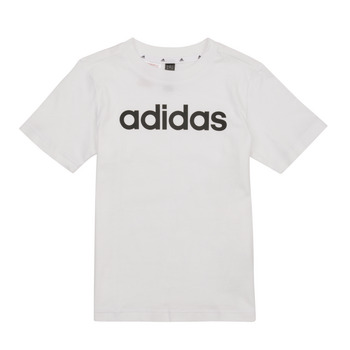 vaatteet Lapset Lyhythihainen t-paita Adidas Sportswear LK LIN CO TEE Valkoinen