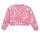 vaatteet Tytöt Svetari Adidas Sportswear FI AOP SWT Beige / Vaaleanpunainen