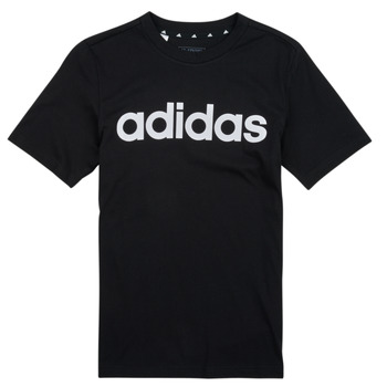 vaatteet Lapset Lyhythihainen t-paita Adidas Sportswear LIN TEE Musta