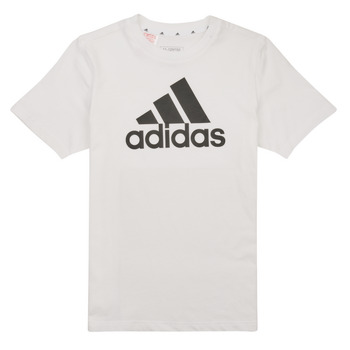 vaatteet Lapset Lyhythihainen t-paita Adidas Sportswear BL TEE Valkoinen