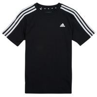 vaatteet Lapset Lyhythihainen t-paita Adidas Sportswear 3S TEE Musta
