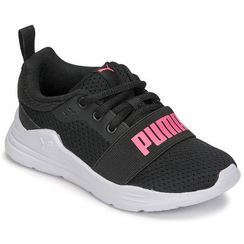 kengät Tytöt Matalavartiset tennarit Puma PS PUMA WIRED RUN V Musta / Vaaleanpunainen
