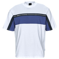 vaatteet Miehet Lyhythihainen t-paita Armani Exchange 3RZMFD Valkoinen / Sininen / Musta