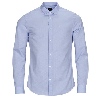 vaatteet Miehet Pitkähihainen paitapusero Armani Exchange 3RZC36 Sininen / Taivaansininen