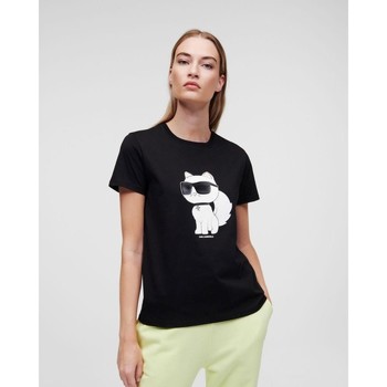 vaatteet Naiset T-paidat & Poolot Karl Lagerfeld 230W1703 Musta