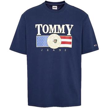 vaatteet Miehet Lyhythihainen t-paita Tommy Hilfiger  Sininen