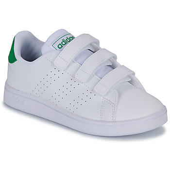 kengät Lapset Matalavartiset tennarit Adidas Sportswear ADVANTAGE CF C Valkoinen / Vihreä