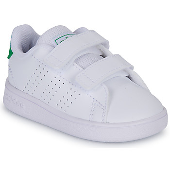 kengät Lapset Matalavartiset tennarit Adidas Sportswear ADVANTAGE CF I Valkoinen / harmaa / turkoosi / Vihreä