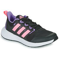 kengät Tytöt Matalavartiset tennarit Adidas Sportswear FortaRun 2.0 K Musta / Vaaleanpunainen