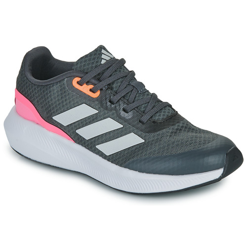 kengät Tytöt Juoksukengät / Trail-kengät Adidas Sportswear RUNFALCON 3.0 K Harmaa / Vaaleanpunainen