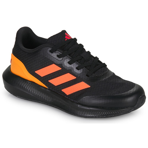 kengät Pojat Juoksukengät / Trail-kengät Adidas Sportswear RUNFALCON 3.0 K Musta / Oranssi
