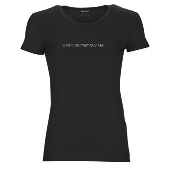 vaatteet Naiset Lyhythihainen t-paita Emporio Armani T-SHIRT CREW NECK Musta