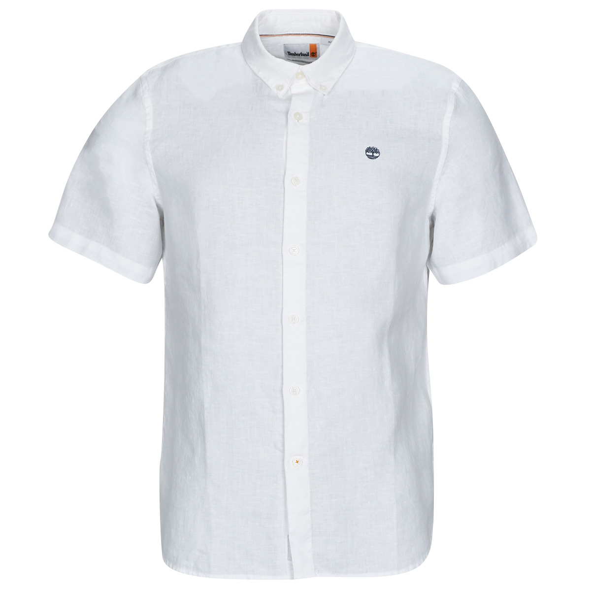 vaatteet Miehet Lyhythihainen paitapusero Timberland SS Mill River Linen Shirt Slim Valkoinen