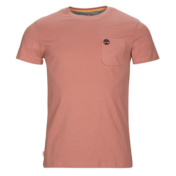 vaatteet Miehet Lyhythihainen t-paita Timberland SS Dunstan River Pocket Tee Slim Vaaleanpunainen